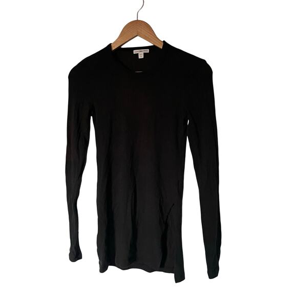 James Perse Tops - Standard James Pearse Long Sleeve Minimalist Closet Staple Slit Basic Top size 0